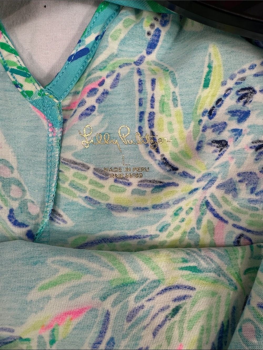 Lot 2X Lilly Pulitzer Large Bermuda Blue Turtles & Ibiza Pineapple Dresses - Picture 3 of 4